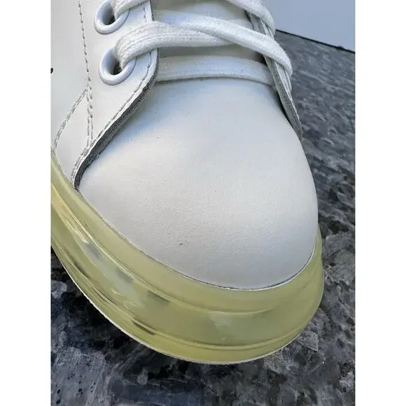 Alexander McQueen unisex Oversized Sneaker Clear Sole - White Womens Size EU 40 - Picture 5 of 13